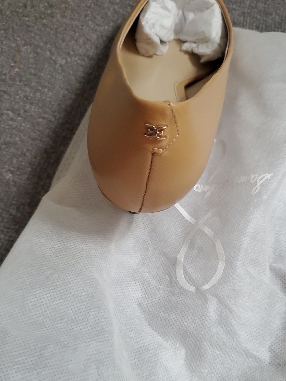 NWT Sam Edelman 7 1/2 M Classic Pointed-Toe Pumps in Camel - Picture 5 of 8